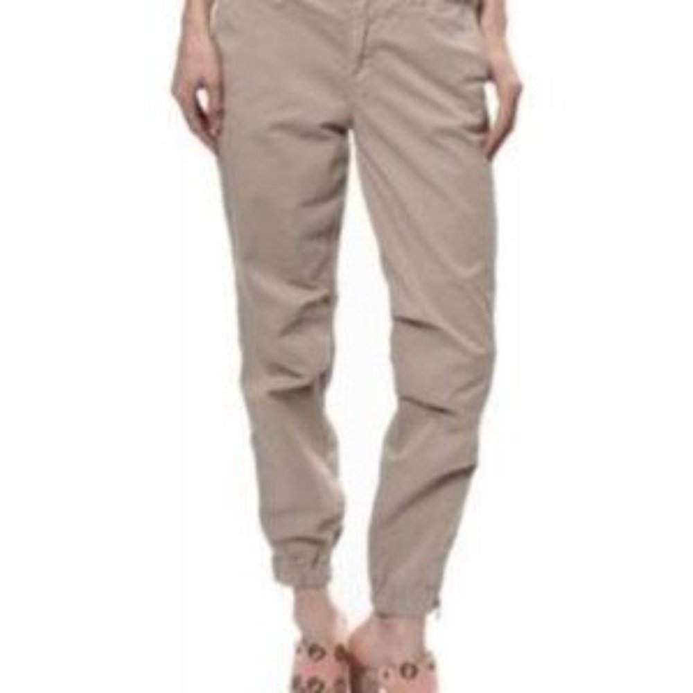 Mother Misfit Crop Khaki Tan Size 24